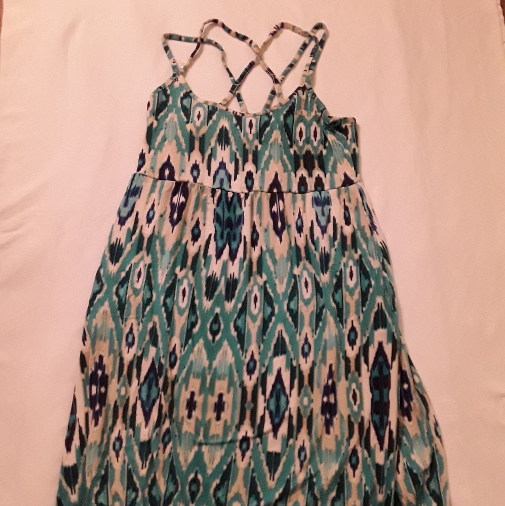 Cynthia Rowley Teal Boho Dress